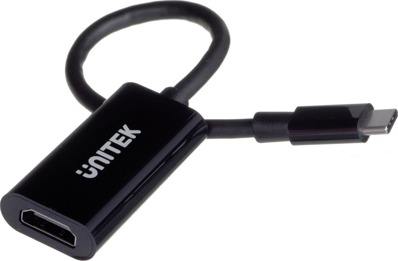 Adapter USB Unitek V1421A, USB C në HDMI, HDMI 2.0, i zi