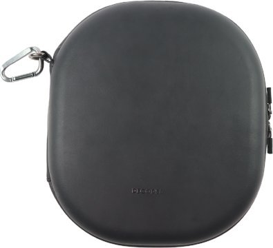 Kuti mbrojtëse Decoded Leather Carry Case për AirPods Max, me dorezë dhe karabinë, e zezë