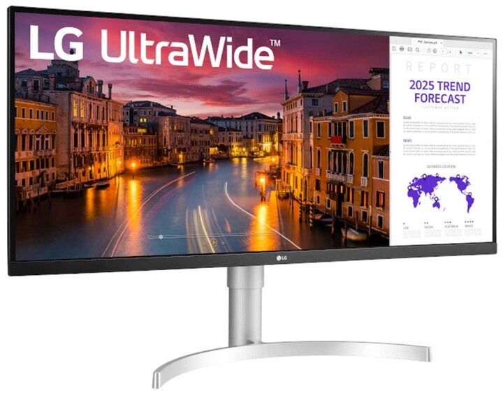 Monitor LG 34WN650-W - 34 " LED, i bardhë / zi / argjendtë