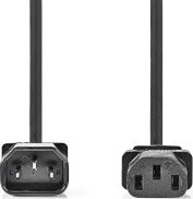 Kabllo zgjatues energjie Nedis, IEC-320-C14 në IEC-320-C13, 3m, e zezë