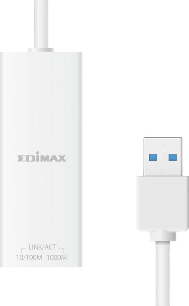 Adap­ter rrjeti Edimax EU-4306 V2, USB A në Gigabit Ethernet, 1000 Mbps, i bardhë