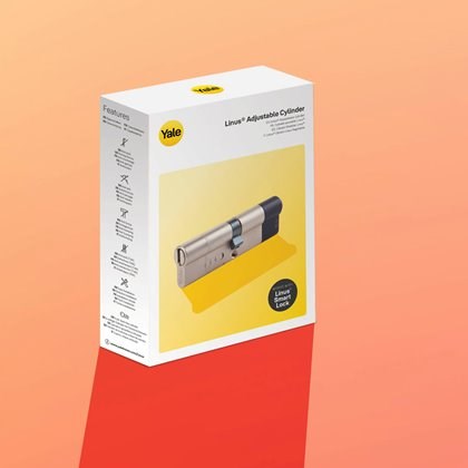Cilindër dere Yale Linus Adjustable 05/501000/SN, i rregullueshëm, sigurie, argjendtë