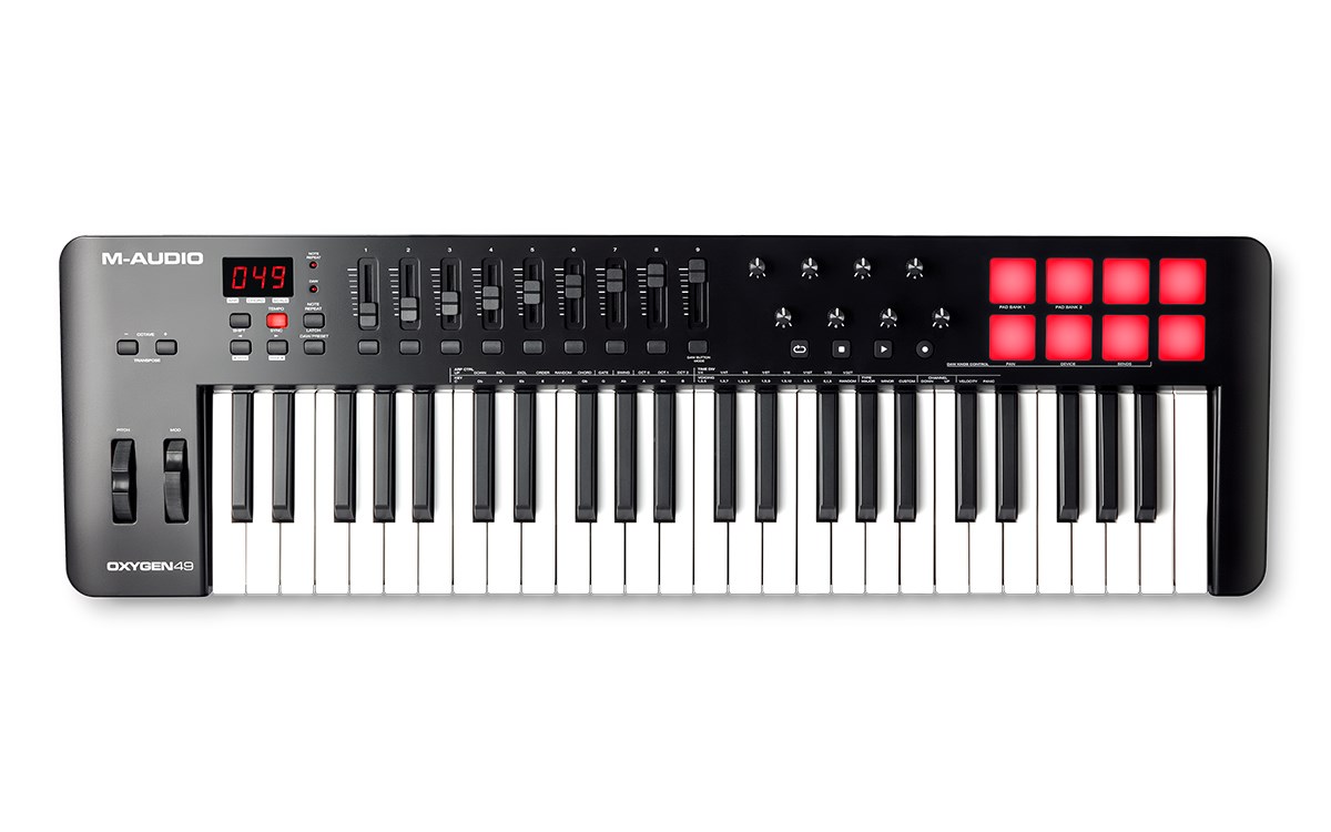 Tastierë MIDI M-Audio Oxygen 49 MKV, 49 taste, USB, e zezë