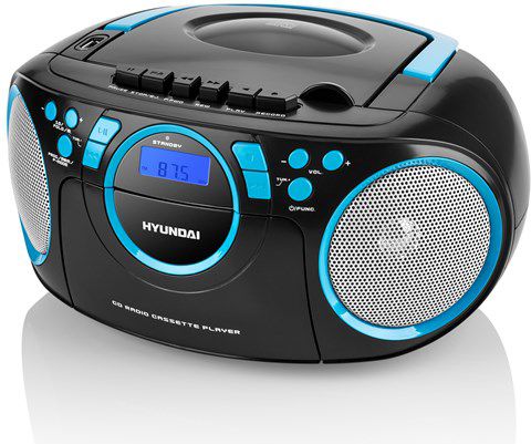 Radio kasetofon portativ Hyundai TRC 788 AU3BBL, CD USB, FM dixhital, zi kaltër