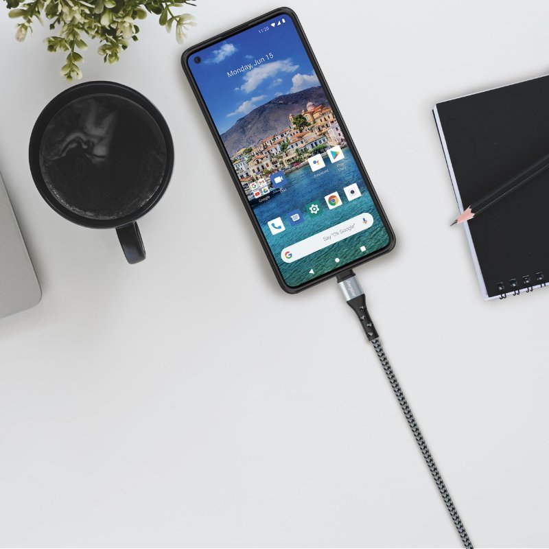 Kabllo USB Energizer C520CKSL, USB A në USB C, 2 m, argjendtë