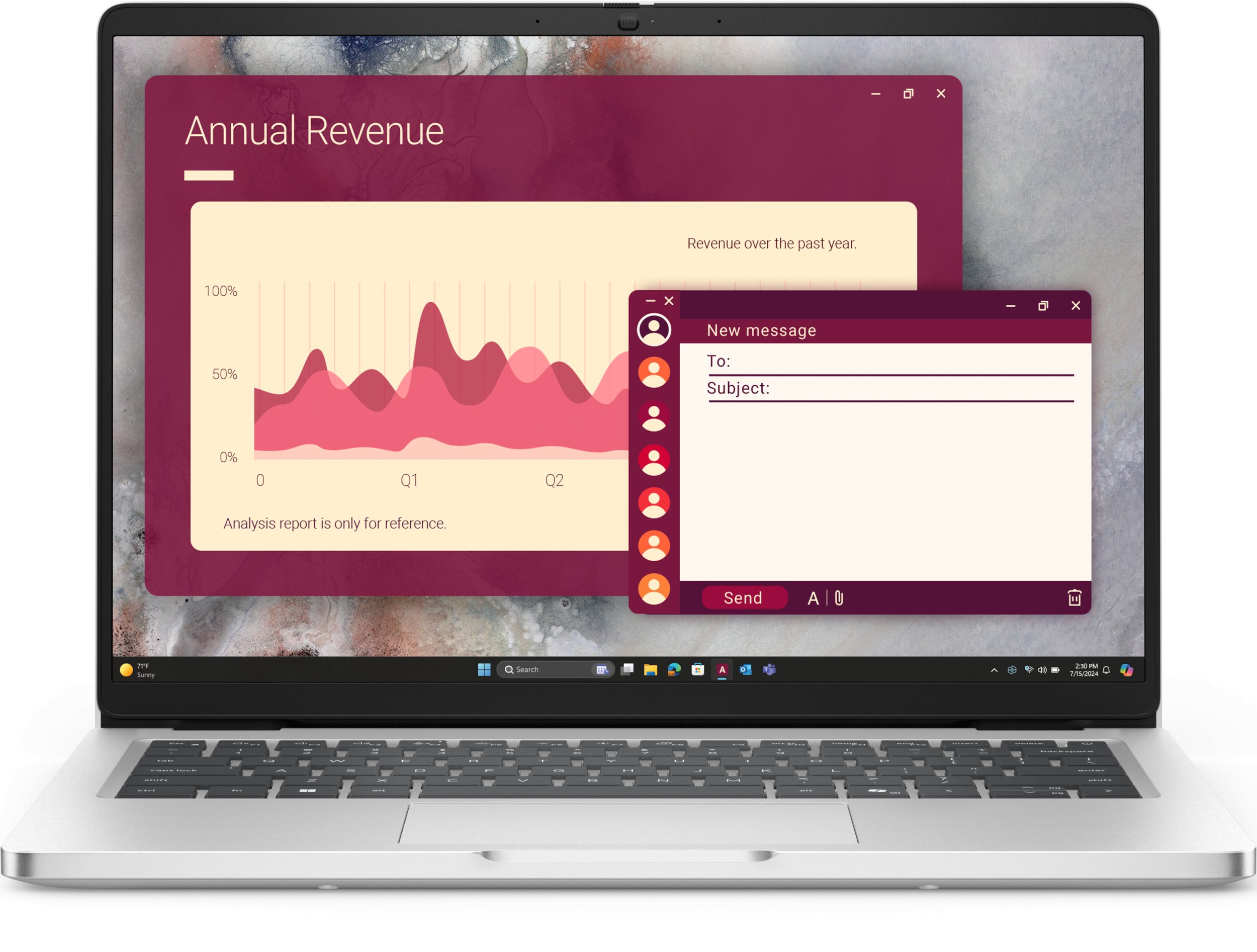 Laptop Dell Pro 14 PC14250, 14", Intel Core Ultra 7 255U, 32GB RAM, 512GB SSD, argjendtë