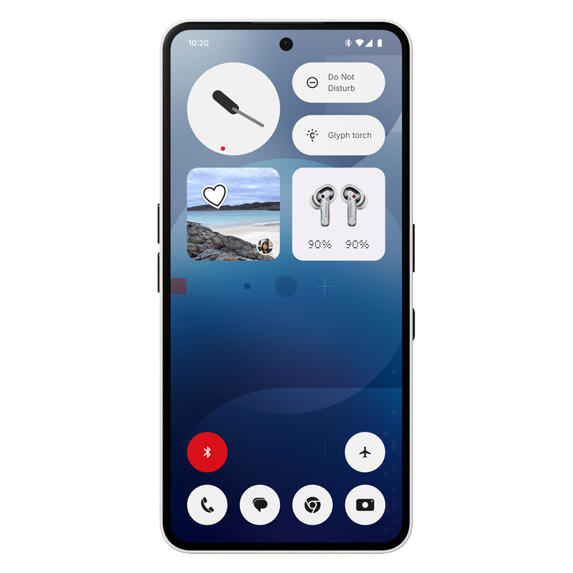 Celular Nothing Phone(3a), 6.77", 8GB/128GB, i bardhë
