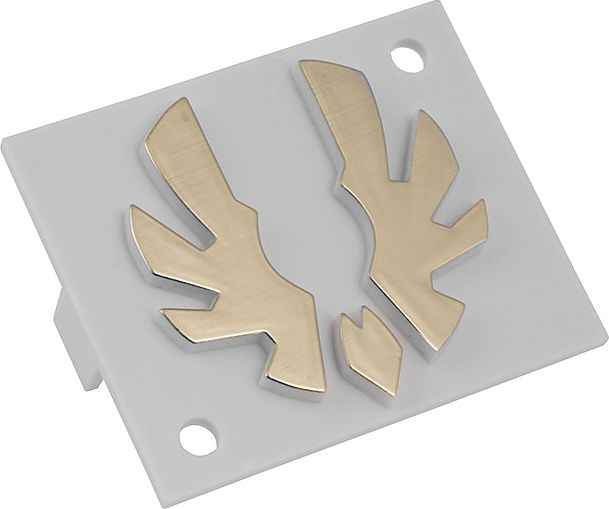 Logo BitFenix për kasë Shinobi, emblemë dekorative gaming, e bardhë e kuqe