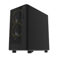 Kullë PC Darkflash DB330M Mesh, Micro ATX ITX, panel xhami i temperuar, e zezë
