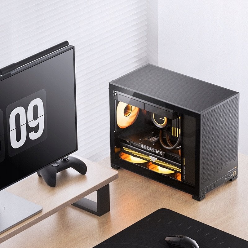 Kuti kompjuterike Jonsbo D32 STD, Micro ATX Mini ITX, e zezë