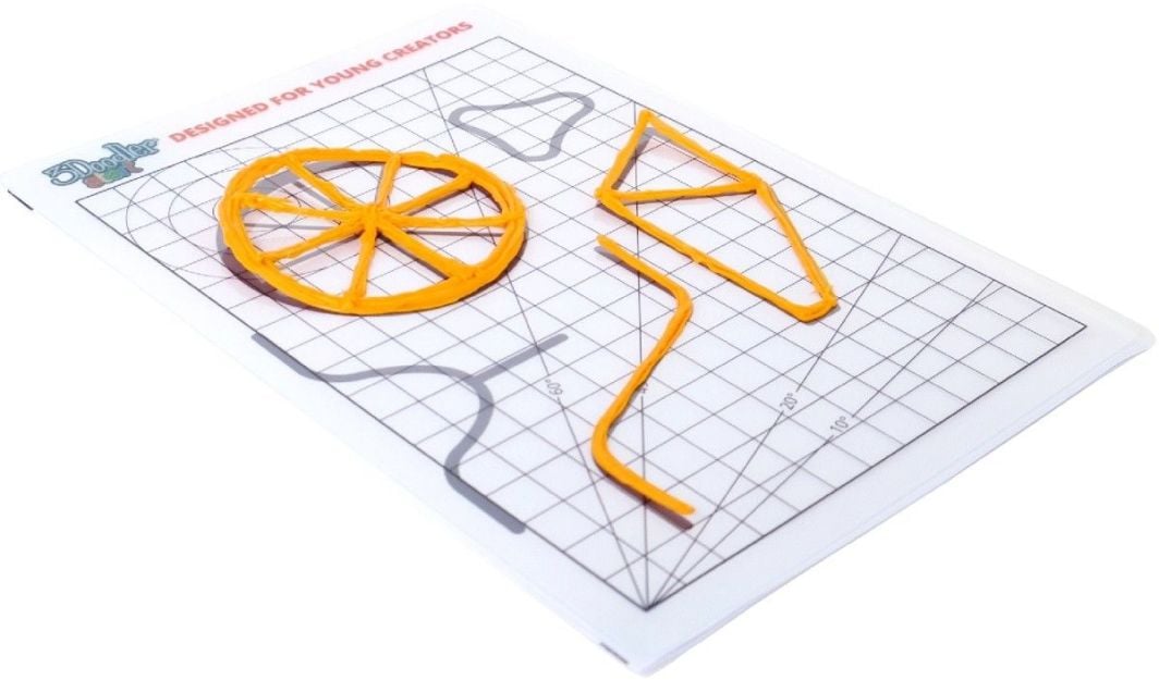 Bazë vizatimi 3D 3Doodler Start DoodlePad, për stilolaps 3D, transparente