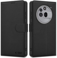 Këllëf portofol Tech-Protect Wallet për Nothing Phone 3A Pro, me magnet, lëkurë eko, i zi mat