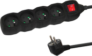 Prizë zgjatuese Esperanza Power Strip, 4 dalje, kabllo 1.5 m, e zezë