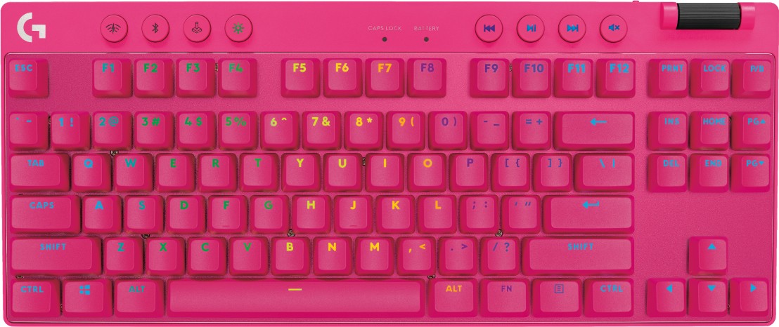 Logitech G PRO X TKL - Wireless, 2.4GHz, BT - Magenta