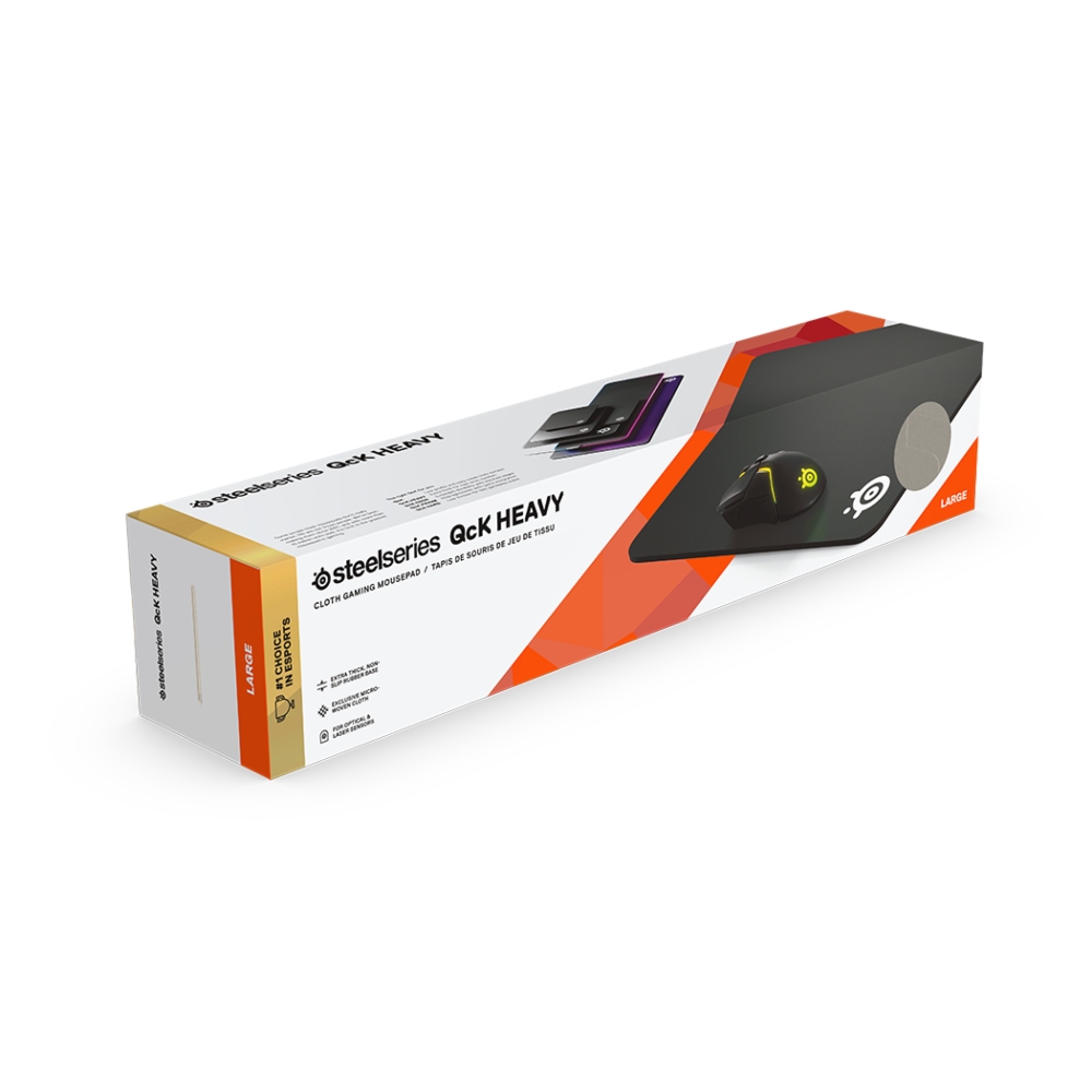 Mauspad SteelSeries QcK Heavy Large, i zi