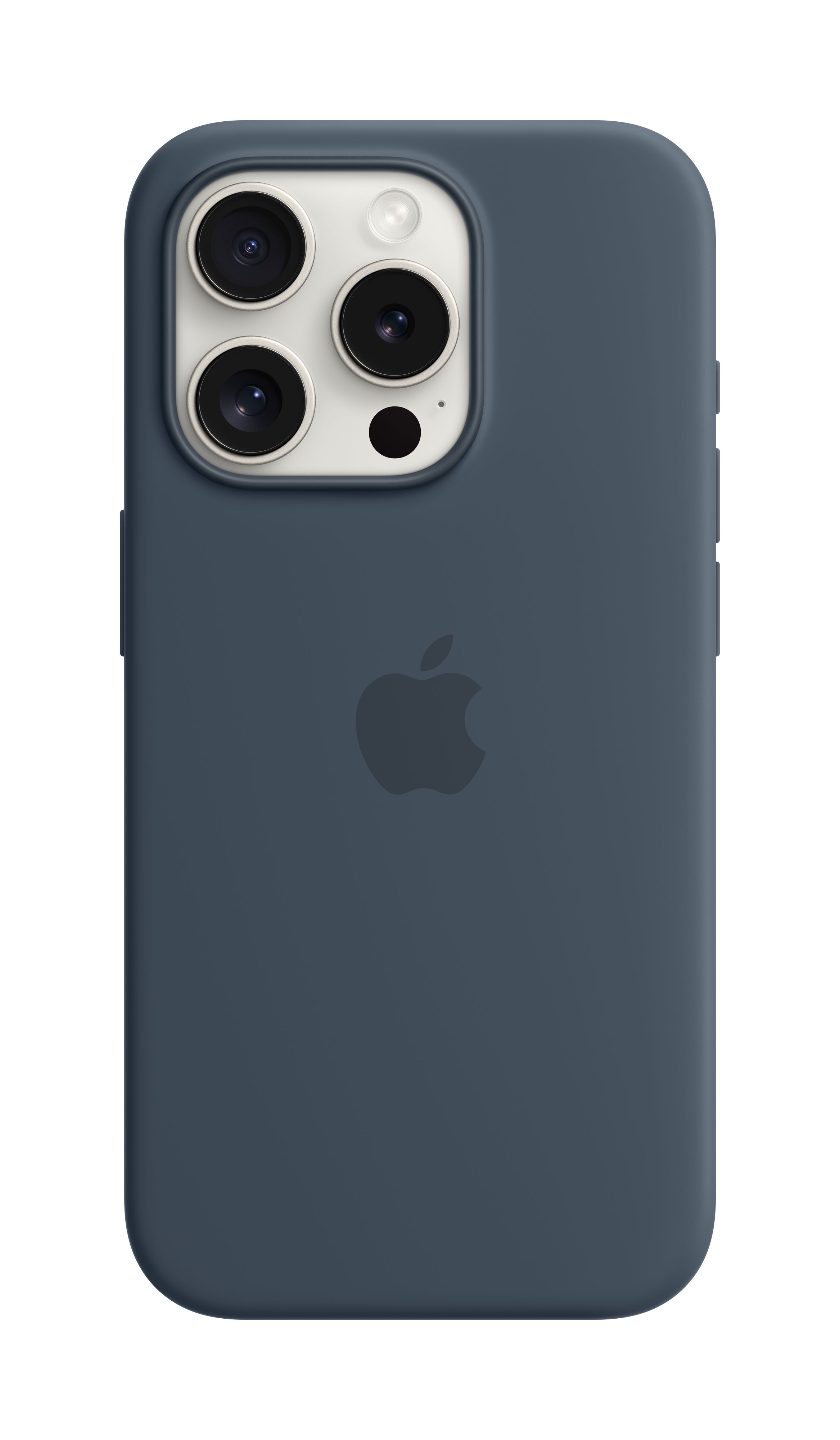 Apple iPhone 15 Pro Silicone Case me MagSafe, Storm Blue
