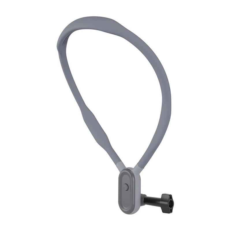 Mbajtëse qafe për kamerë aksioni TELESIN Silicone Neck Hold Mount, për GoPro Insta360 DJI, gri