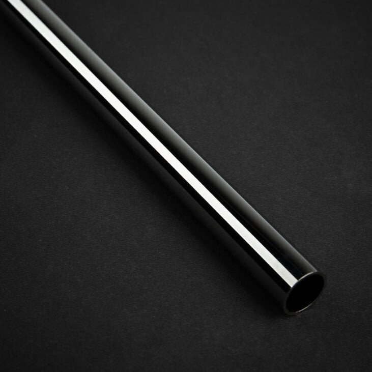 Tub metalik Bitspower None Chamfer Brass Hard Tubing, 12mm, 500mm, Black Sparkle