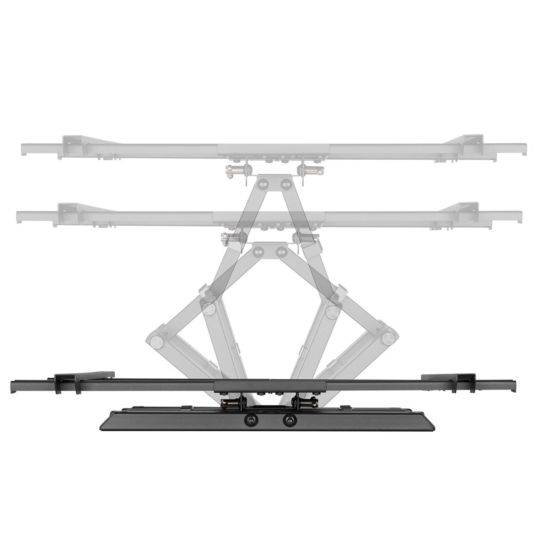 Mbajtëse muri për TV Maclean MC-881, 37-80", VESA 600x400, 60kg, e zezë