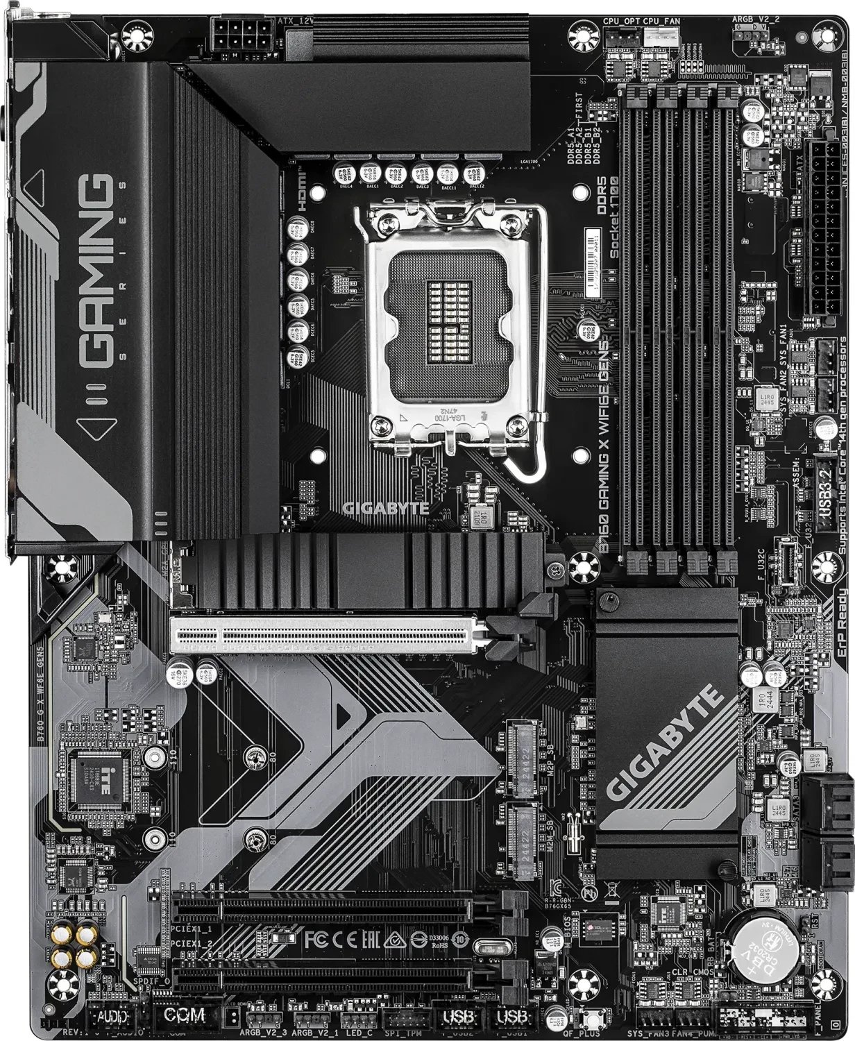 Pllakë amë Gigabyte B760 Gaming X WiFi 6E Gen5, DDR5, 3x M.2, e zezë 2