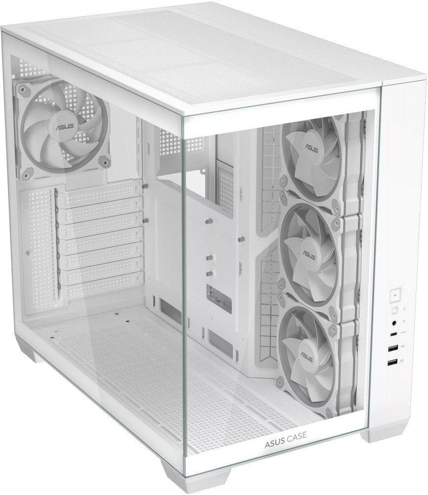 Kase gaming Asus A32 Plus ARGB, ATX, 4 ventilatorë ARGB, e bardhë