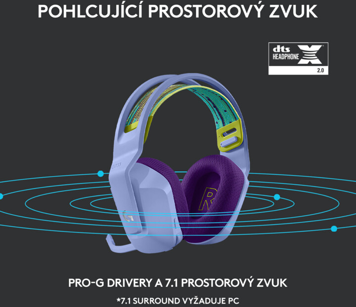 Kufje Logitech G733 Lightspeed, vjollcë