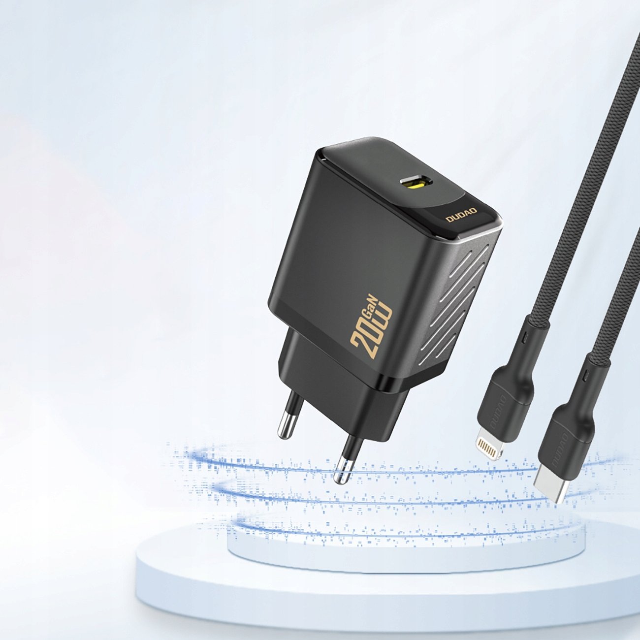 Karikues USB Dudao A26EU, 20W GaN, Power Delivery, i zi