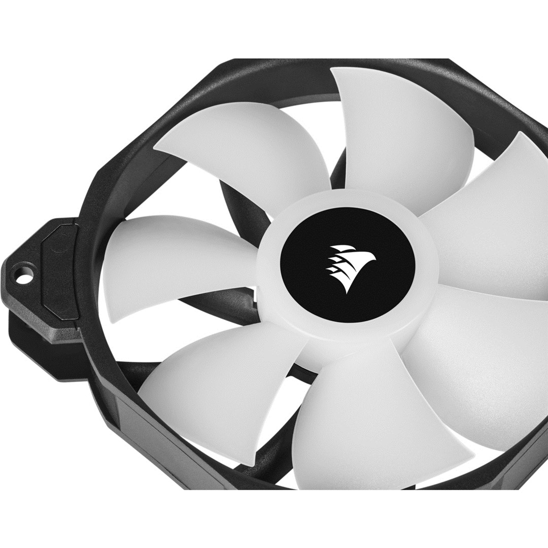 Сет вентилатори CORSAIR iCUE SP120 RGB ELITE, 120mm, PWM, 1500 RPM, црна