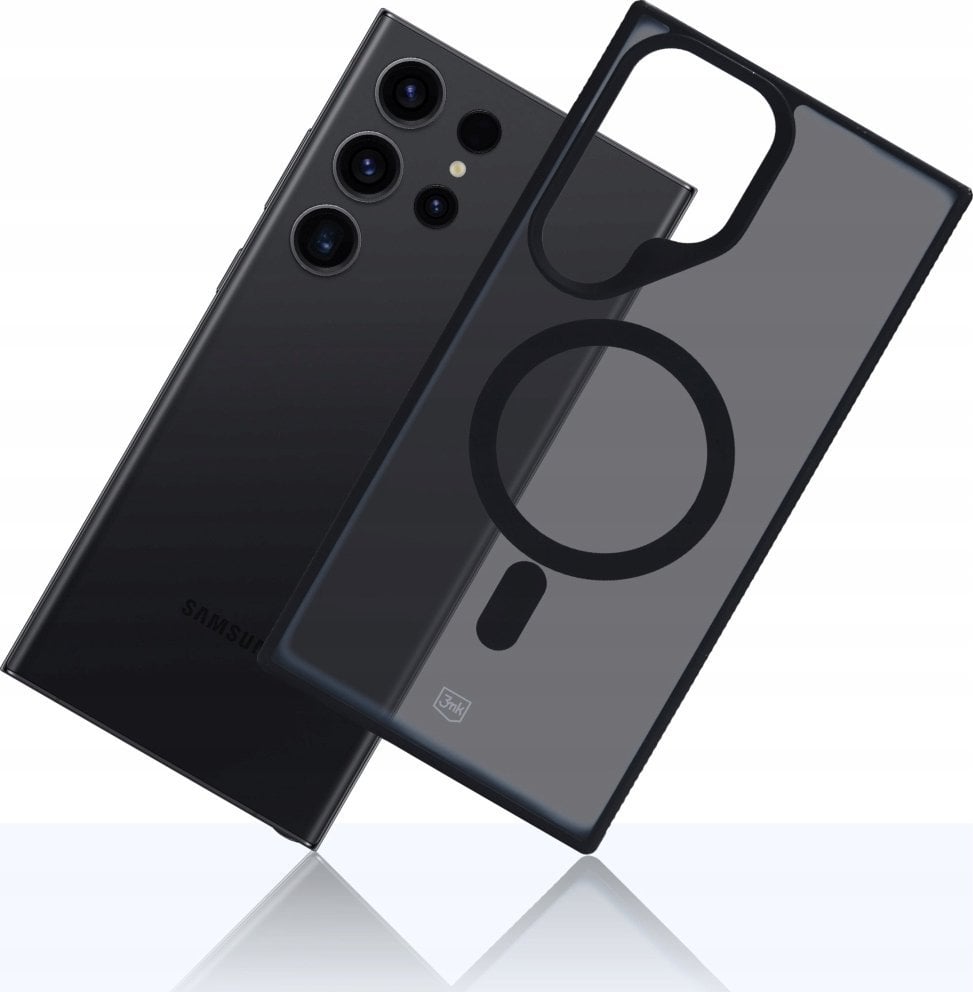 Futrollë mbrojtëse Smoke MagCase për Samsung Galaxy S24 Ultra S928, MagSafe, gjysmë transparente, gri smoke