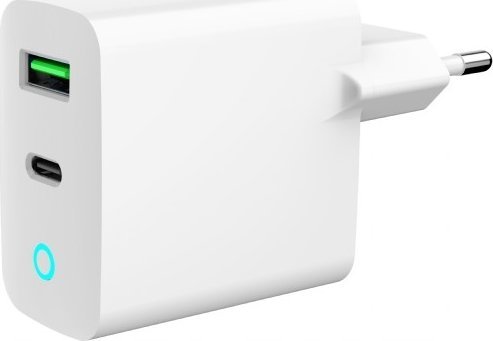 Prizë Gembird Quick-Charge me USB dhe USB-C, 20W, e bardhë