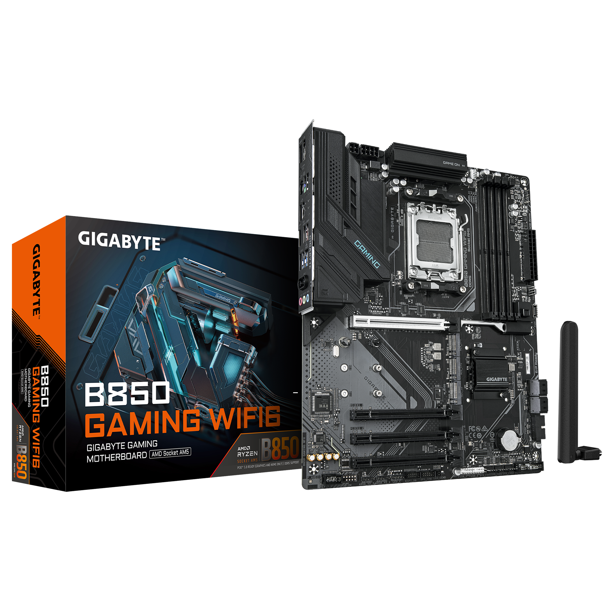 Pllakë amë GigaByte MB Gaming B850 WF6, AMD B850, Wi-Fi
