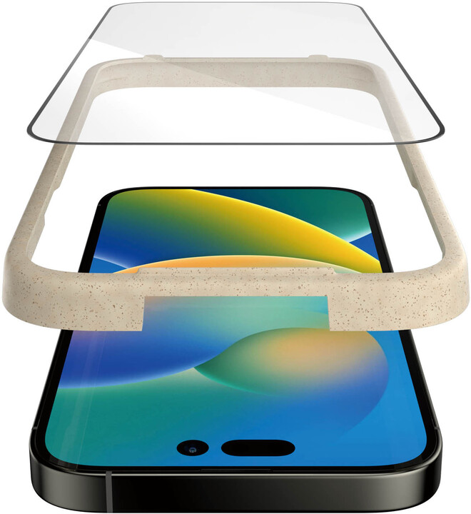 Xham mbrojtës PanzerGlass për Apple iPhone 14 Pro, me kornizë instalimi