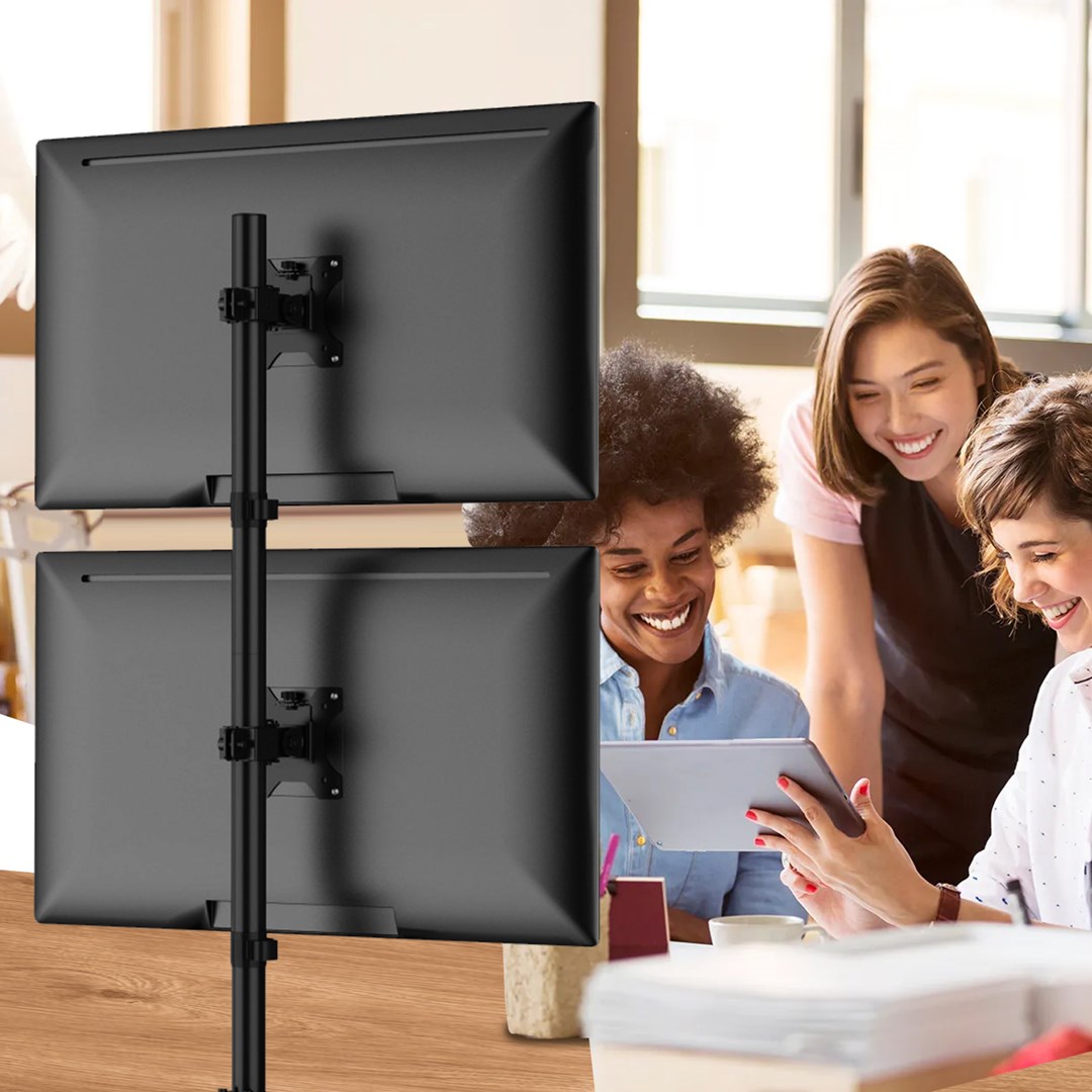 Mbajtëse monitori Maclean MC-966, 13-27", 9 kg, e zezë