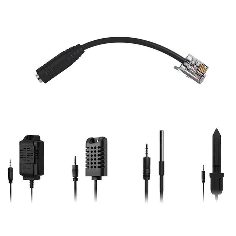 Adapter sensorësh Sonoff AL010, Mini Jack në RJ9 RJ11, i zi