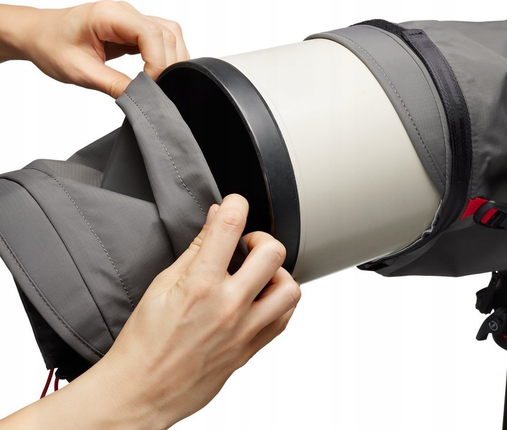 Mbulesë shiu për kamerë Manfrotto Pro Light Teleshield, për objektiv telefoto deri 600mm, e zezë