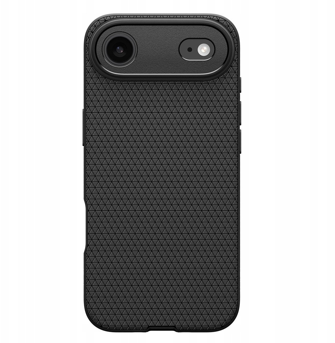 Mbrojtëse telefoni Spigen Liquid Air për iPhone 17 Pro, profil i hollë, Matte Black, e zezë