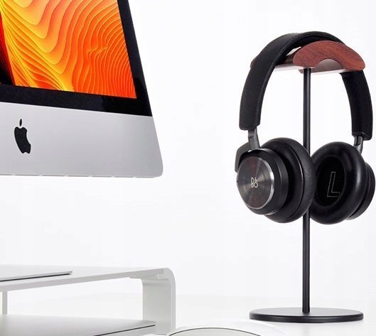 Mbajtëse për kufje Mozos HS, alumini, e zezë