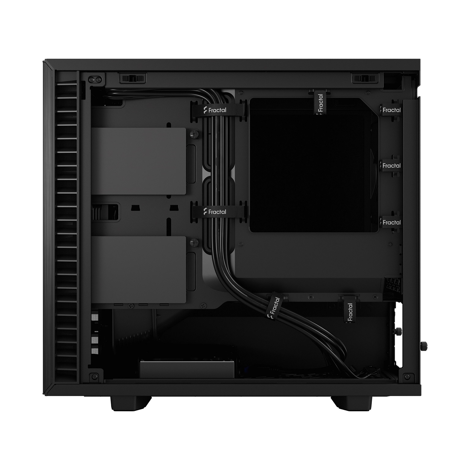 Kasë Fractal Design Define 7 Nano Black Solid, Mini ITX, e zezë