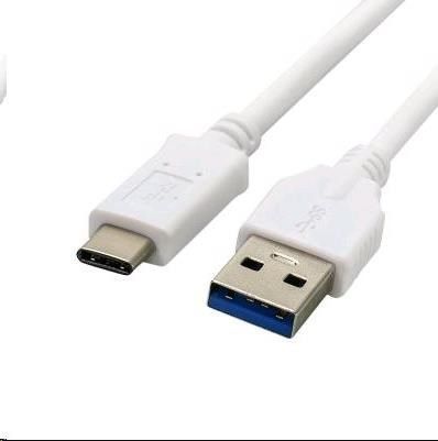 Kabllo C-Tech USB A - USB C, 1m, e bardhë