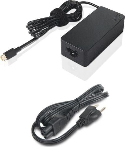 Karikues për laptop Lenovo 65W, USB-C, 19V, i zi