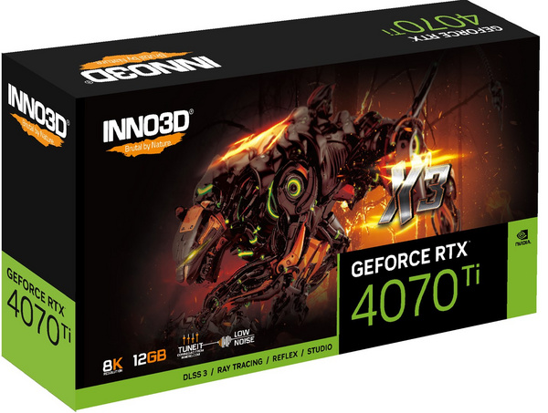 Kartelë grafike Inno3D Geforce RTX 4070 Ti, 12GB GDDR6X