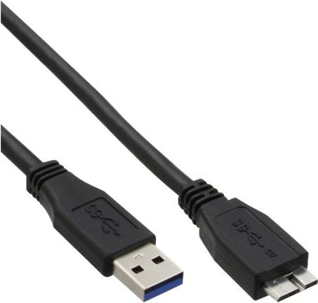Kabllo USB InLine 35450, USB A në micro B, 5 m, e zezë