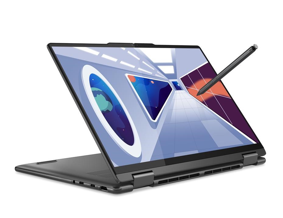 Laptop Lenovo Yoga 7, 14", AMD Ryzen 5 7535U, 16 GB RAM, 512 GB SSD, i hirtë