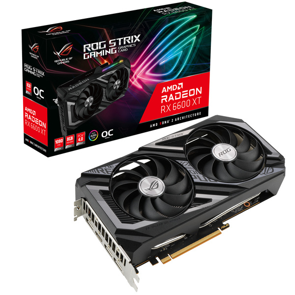 Kartelë grafike ASUS ROG -STRIX-RX6600XT-O8G-GAMING AMD Radeon RX 6600 XT 8 GB GDDR6