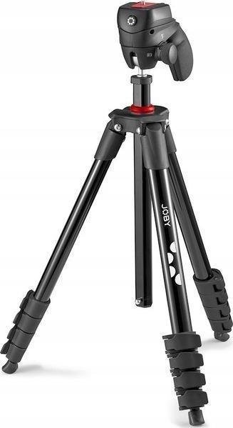 Tripod Joby Compact Action, lartësi 155 cm, ngarkesë 1.5 kg, i zi