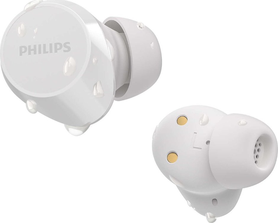 Kufje wireless Philips TAT1209, true wireless, IPX4, të bardha