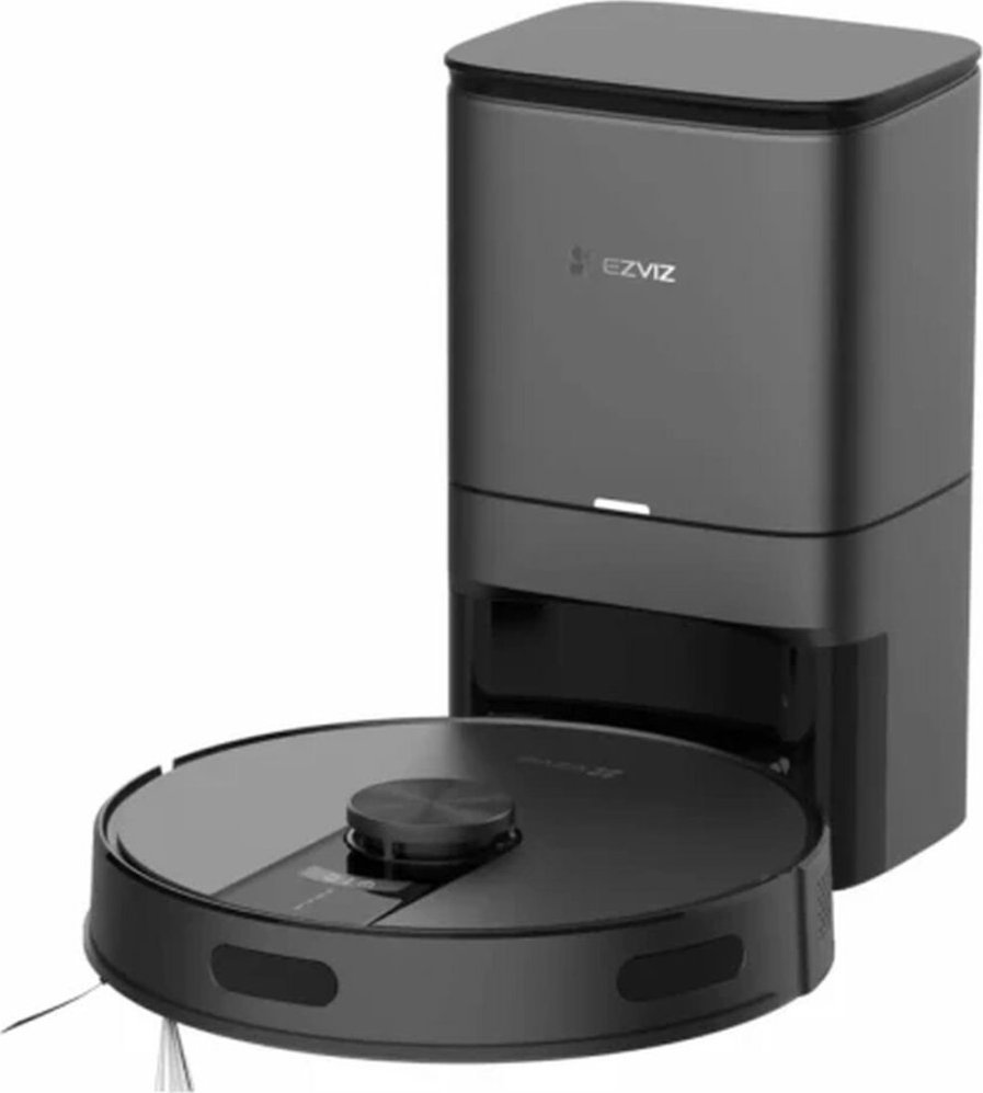 Robot fshesë EZVIZ RE4 Plus, vetëpastrohet, LiDAR, i zi