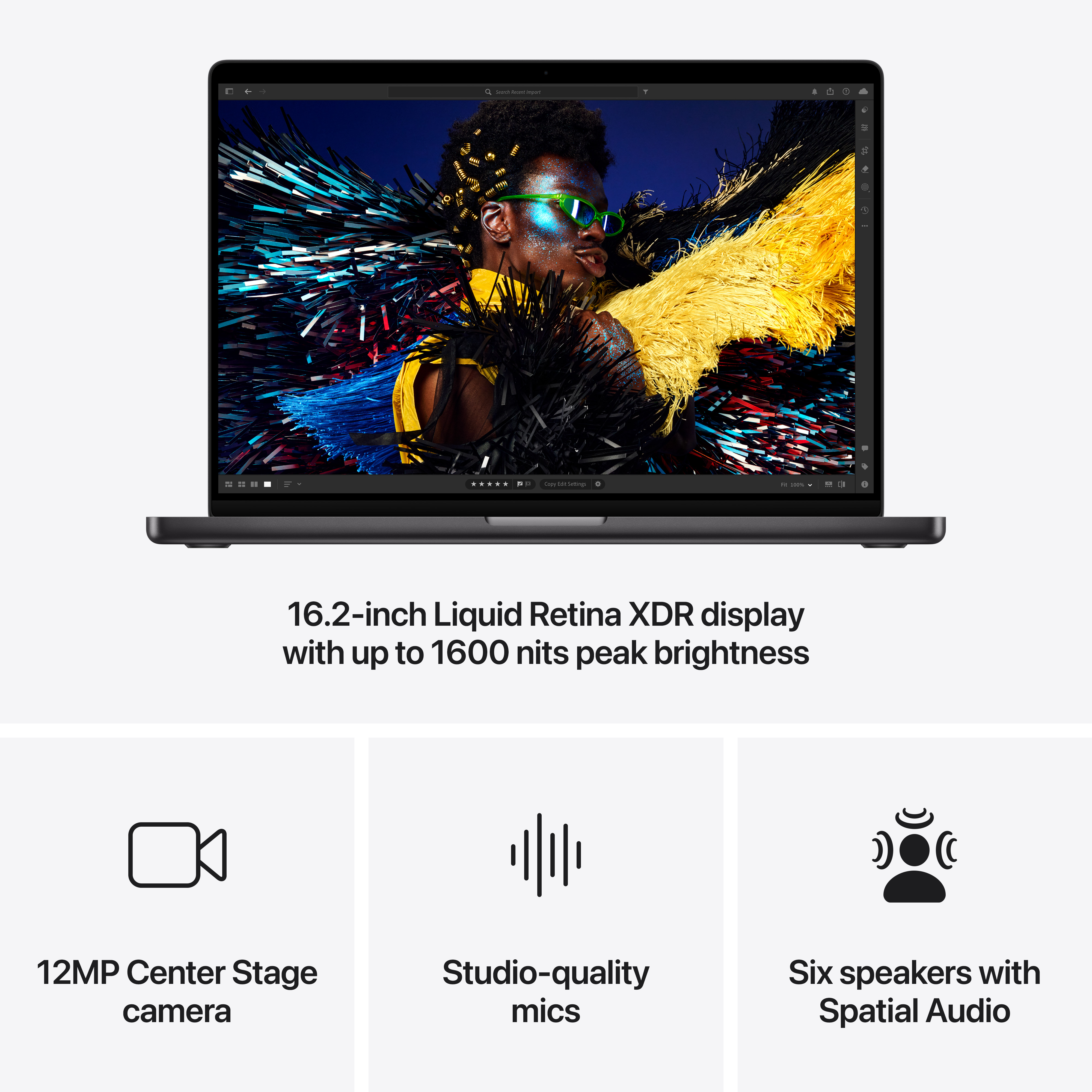 [OUTLET] Apple MacBook Pro 16", M4 Pro 14‑core, 24GB, 512GB SSD, 20‑core GPU, Space Black