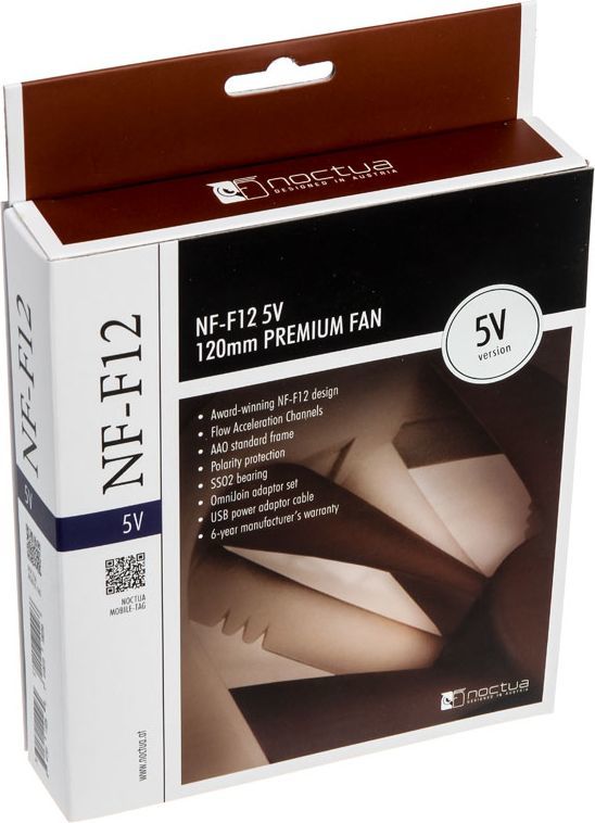 Ftohës Noctua NF-F12 5V, 120 mm