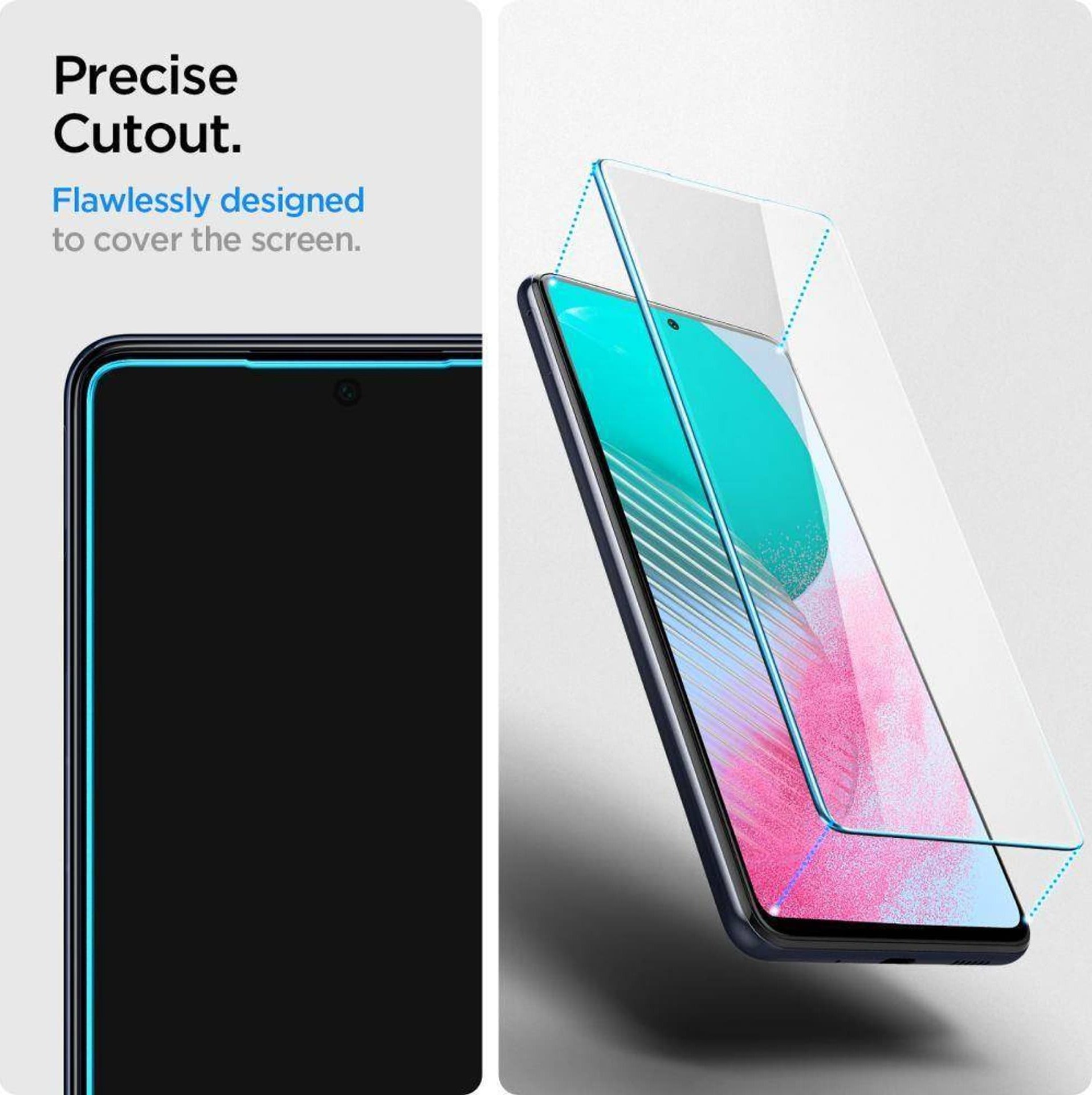 Xham mbrojtës Spigen Glas TR Slim për Samsung Galaxy M54 5G, 2 copë, i tejdukshëm